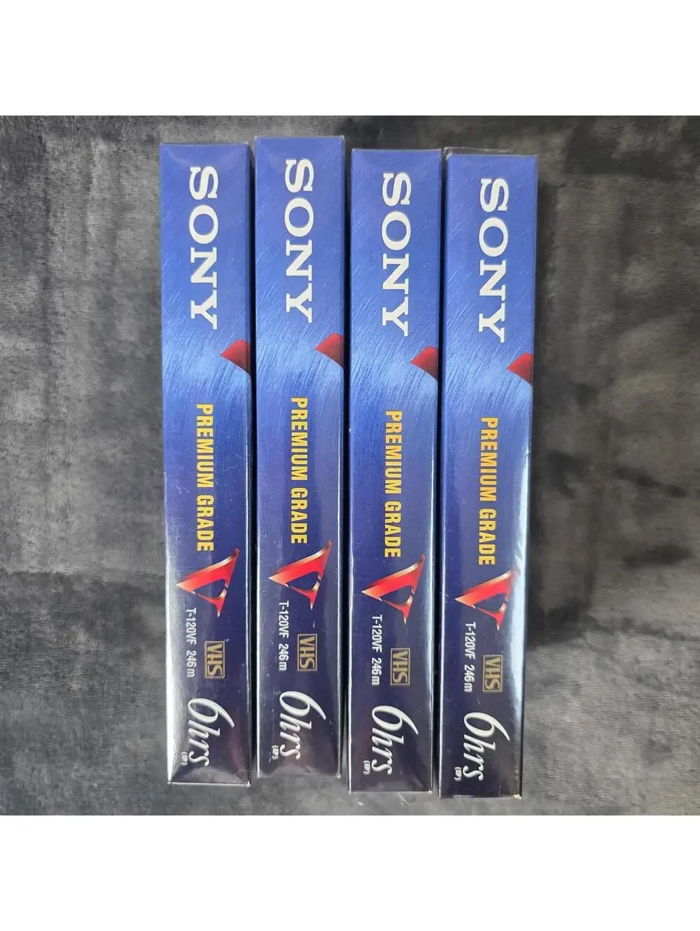 Sony T-120 6 Hrs VHS 9 Pack VCR Tapes Pack Of 4 Blank Premium Grade Sealed New
